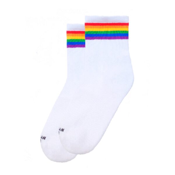 american socks rainbow pride ankle high