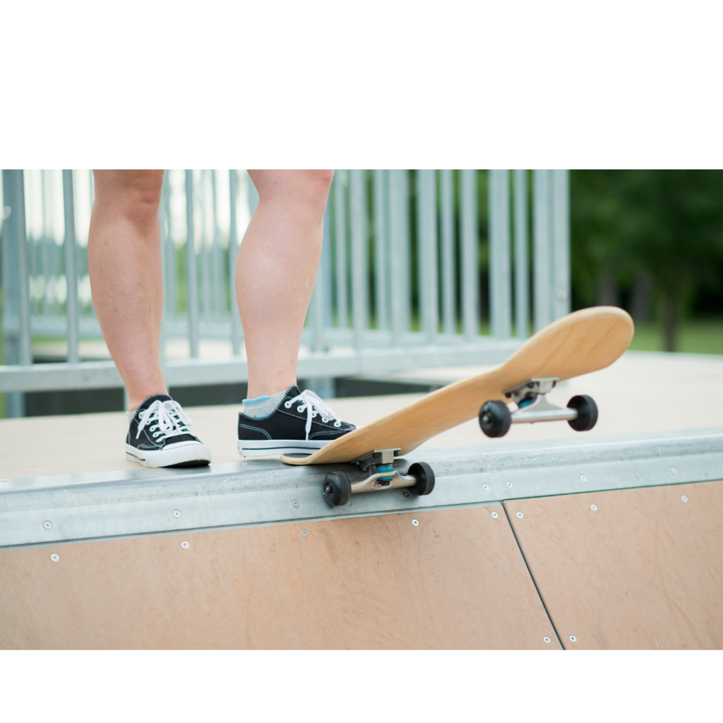 in droppen skateboard