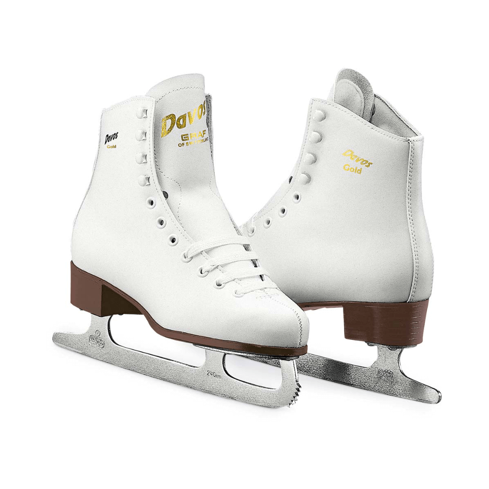 Graf Davos Gold Ice Skates - 36